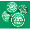 25 % Rabatt-Aufkleber / Joker bei der Spar-Gruppe