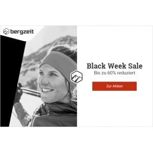 Bergzeit Black Week – bis zu 60% Rabatt
