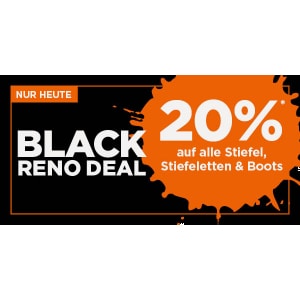 Reno Onlineshop – 20% Rabatt auf Stiefel, Stiefeletten & Boots
