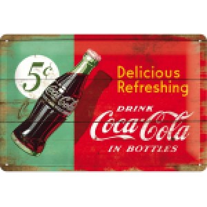Nostalgic-Art Coca Cola Blechschild (20x30cm) um 4,52€ statt 10,03€