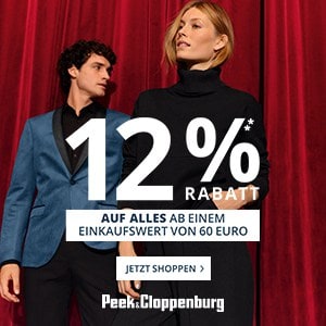 Peek & Cloppenburg – 12% Rabatt auf ALLES ab 60 € (gratis Versand)
