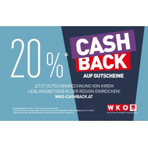 Wirtschaftskammer Österreich – 20% Cashback beim Kauf von Gutscheinen österreichischer Betriebe