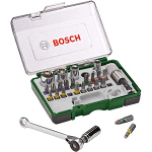 Bosch 27tlg. Schrauberbit- und Ratschen-Set um 11,76 € statt 21,23 €