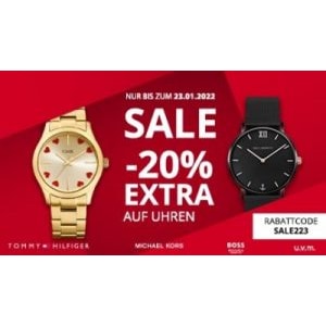 CHRIST Sale Special – 20% Extra-Rabatt auf bereits reduzierte Uhren