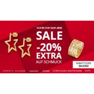 CHRIST Sale Special – 20% Extra-Rabatt auf bereits reduzierten Schmuck