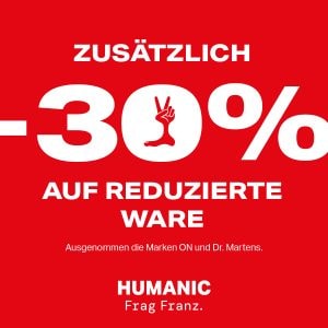 Humanic – 30% Extra-Rabatt auf Sale Produkte & gratis Versand