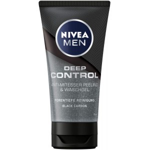 3x NIVEA MEN Deep Control Anti-Mitesser Peeling und Waschgel 75ml um 6,40 € statt 11,97 €