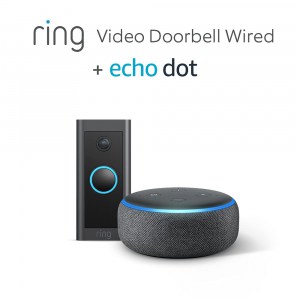 Ring Video Doorbell Wired + Echot dot (Gen. 3) um 39,99 € statt 58,41 €