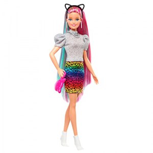 Mattel Barbie Leoparden Regenbogen-Haar Puppe (GRN81) um 11,18 € statt 27,08 €