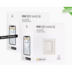 2x Elgato Eve Light Switch Gen2 Lichtschalter um 149,99 € statt 195,80 €