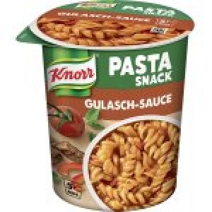 8x Knorr Pasta Snack Gulasch-Sauce 60g um 4,95 € statt 9,52 €