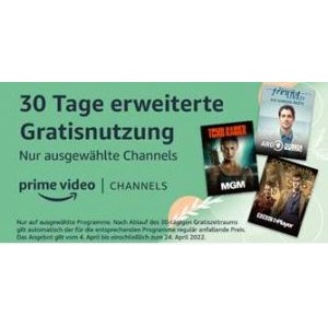 Amazon Prime Video Channels – 10 Channels 30 Tage GRATIS testen