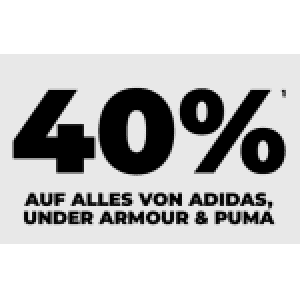 mysportswear – 40% Rabatt auf alles von adidas, Puma & Under Armour