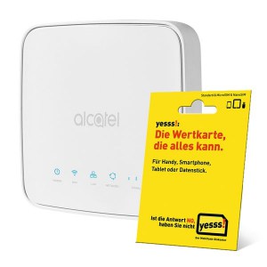 Alcatel “Linkhub HH40” WLAN-Router inkl. yesss! Starter-Set um 32,39 € statt 39,99 €