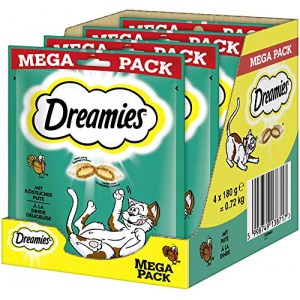 4x Dreamies Klassiker Katzensnacks mit Pute 180g um 8,45 € statt 15,56 €