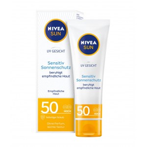 NIVEA SUN UV Gesicht Sensitiv Sonnencreme 50 ml um 5,48 € statt 12,45 €