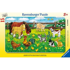 Ravensburger “Bauernhoftiere auf der Wiese” Kinderpuzzle (15 Teile) um 2,97 € statt 7,54 €