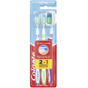 3x Colgate Extra Clean Zahnbürste Mittel um 1,62 € statt 1,89 €