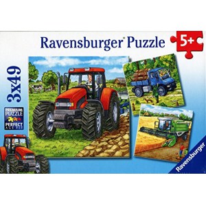 Ravensburger “Große Landmaschinen” Kinderpuzzle (ab 5 Jahre, 3×49 Teile) um 5,64 € statt 9,69 €