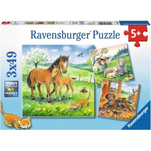 Ravensburger “Kuschelzeit” Puzzle (3 x 49 Teile) um 2,50 € statt 6,04 €
