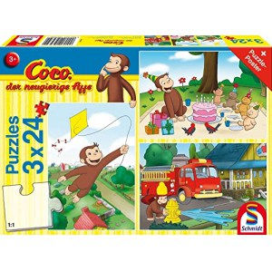 Schmidt Spiele 56432 Coco der neugierige AFFE Kinderpuzzle (3×24 Teile) um 6,13 € statt 8,99 €