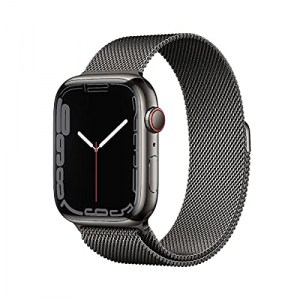 Apple Watch Series 7 (GPS + Cellular) 45mm Edelstahl graphit mit Milanaise-Armband um 605,34 € statt 799,74 €