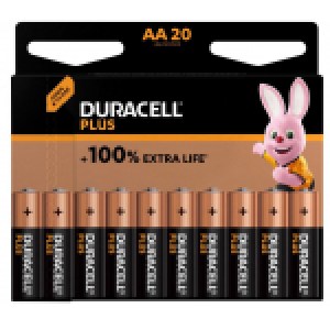 Duracell Plus Power Mignon AA, 20er-Pack um 4,99 €  statt 10,07 €