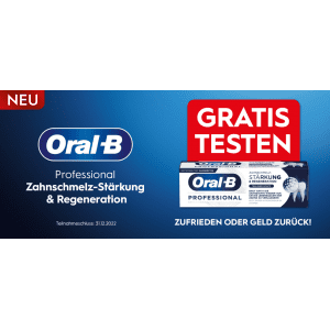 Oral-B PROFESSIONAL Zahnschmelzstärkung & -regeneration Zahnpasta GRATIS testen