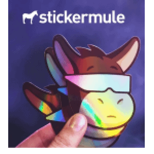 Sticker Mule – 50 gestanzte Sticker (75x75mm) inkl. Versand für 8,87 €