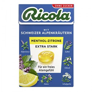 Ricola EXTRA STARK Menthol-Zitrone Hustenbonbons 50g um 0,75 € statt 1,99 €