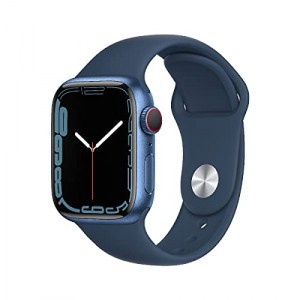 Apple Watch Series 7 (GPS + Cellular, 41mm) Aluminiumgehäuse mit Sportarmband, abyssblau um 403,35 € statt 481,04 €