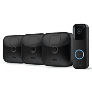 Blink Outdoor 3er-Pack inkl. Sync-Modul 2 + Video Doorbell um 136,13 € statt 293,48 €