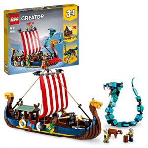 LEGO Creator 3in1 – Wikingerschiff mit Midgardschlange (31132) um 72,84 € statt 87,49 €