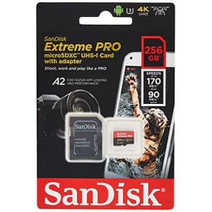 SanDisk Extreme PRO microSDXC UHS-I Speicherkarte 256 GB + Adapter & Rescue Pro Deluxe um 35 € statt 53,89 €