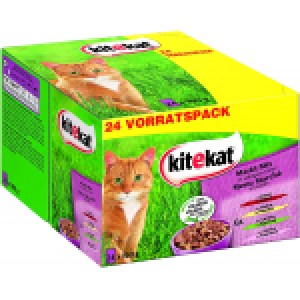 48x Kitekat Katzen-Nassfutter Markt Mix in Gelee, 100g um 10,78 € statt 15,38 €