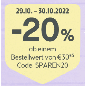 Bipa – 20% Rabatt auf fast ALLES (ab 30 €)