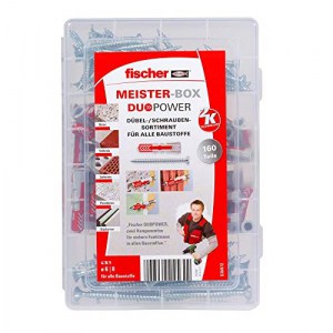 Fischer 535972 Meister-Box Schrauben- & Dübel-Set Duopower, 160 tlg. um 5,90 € statt 11,86 €
