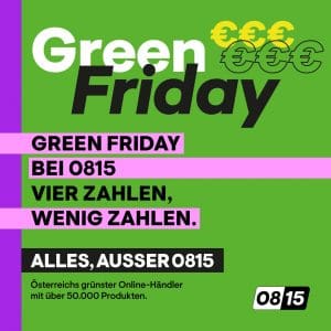 0815.at Green Friday Angebote bis zum 4. Dezember 2022
