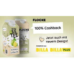 100% Cashback auf Bio Eistee Flocke (Marktguru App / Billa, Billa Plus)