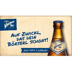 100% Cashback auf 2 Flaschen Wieselburger Zwickl 0,5L (Marktguru App / BILLA (Plus) / ADEG / Euro- Interspar)