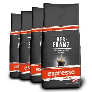 4x DER-FRANZ Espresso Kaffee Ganze Bohne 1kg um 19,66 € statt 33,85 €