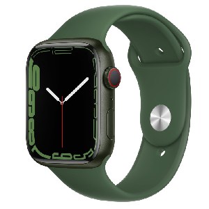 Apple Watch Series 7 (GPS) 45mm Aluminium grün mit Sportarmband Klee um 348 € statt 402,35 €