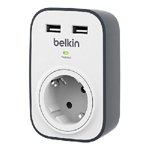 Belkin Surge Plus SurgeCube Überspannungsschutz Steckdosenadapter (inkl. 2 USB Anschlüsse mit 2,4A) um 10,48 € statt 21,35 €