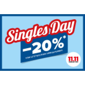 Hervis Singles Day – 20% Rabatt auf (fast) ALLES