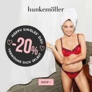 Hunkemöller Singles Day – 20% Rabatt auf fast ALLES (bis 13.11.)