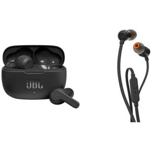 JBL Reflect Flow Pro kabellose In-Ear Sport Kopfhörer & JBL Tune 110 In-Ear Kopfhörer mit verwicklungsfreiem Flachbandkabel und Mikrofon um 101,22 € statt 134,99 €