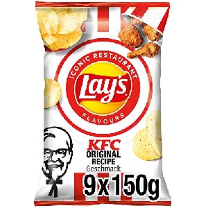 9x Lay’s KFC Kentucky Fried Chicken – Knusprig gewürzte Kartoffelchips 150g um 10,36 € statt 17,19 €