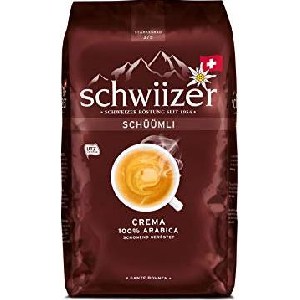 Schwiizer Schüümli Crema Kaffeebohnen 1kg um 9,99 € statt 15,99 €