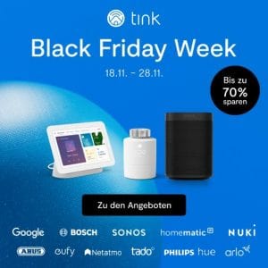 Tink Black Friday – Smart Home Produkte zu absoluten Spitzenpreisen (gratis Versand)