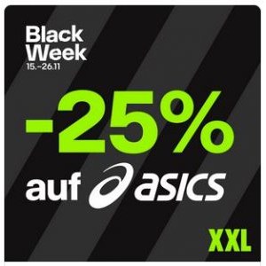 XXL Sports – 25% Rabatt auf Asics Schuhe